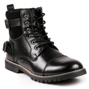 Metrocharm MC306 Black Men's Lace Up Oxford Boot
